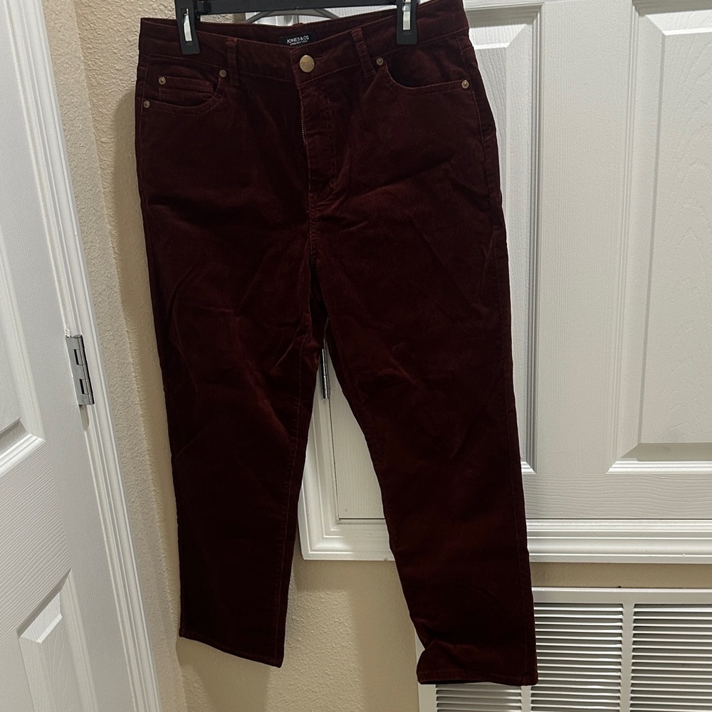 Burgundy Corduroy Pants
